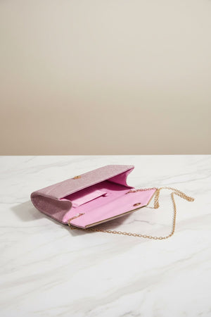 Carraig Donn Pink Envelope Clutch Bag