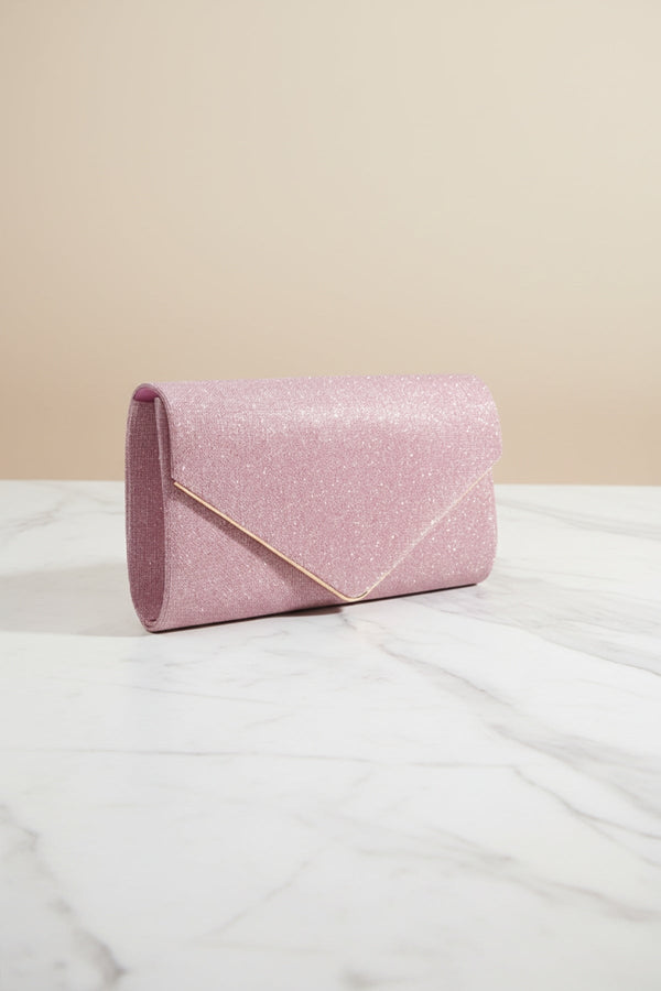 Carraig Donn Pink Envelope Clutch Bag