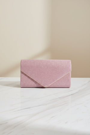 Carraig Donn Pink Envelope Clutch Bag