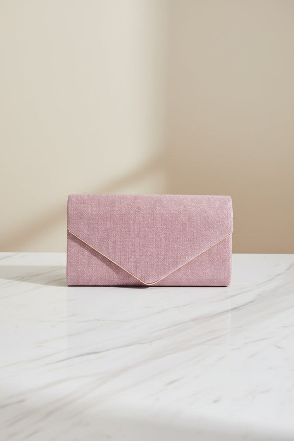 Carraig Donn Pink Envelope Clutch Bag