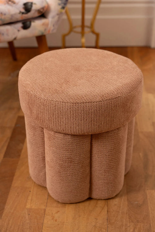 Pink Flower Stool