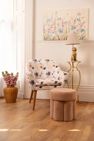 Carraig Donn Pink Flower Stool