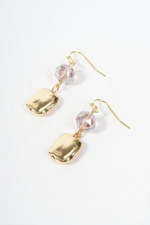 Carraig Donn Pink & Gold Beaded Earrings