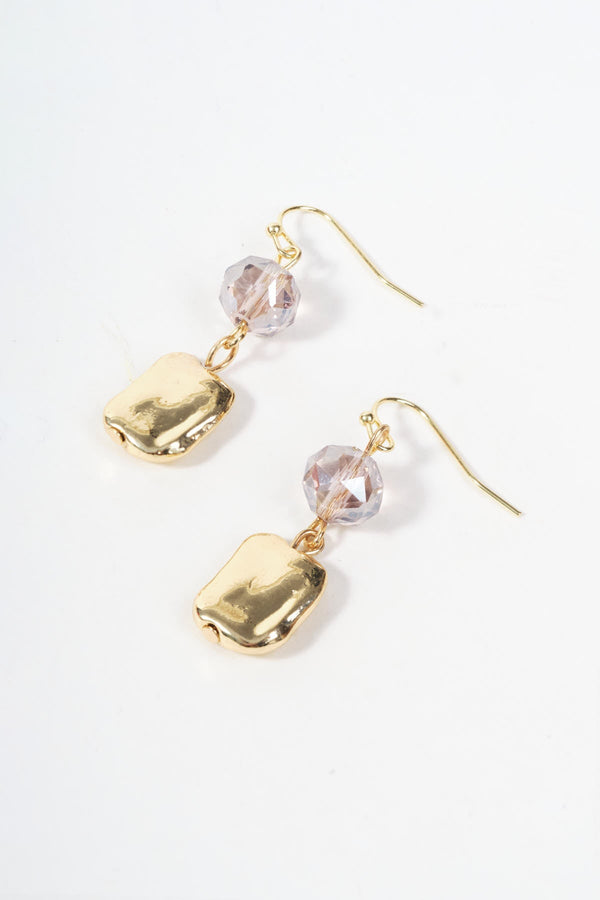 Carraig Donn Pink & Gold Beaded Earrings
