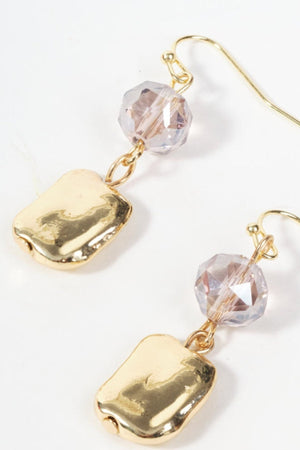 Carraig Donn Pink & Gold Beaded Earrings