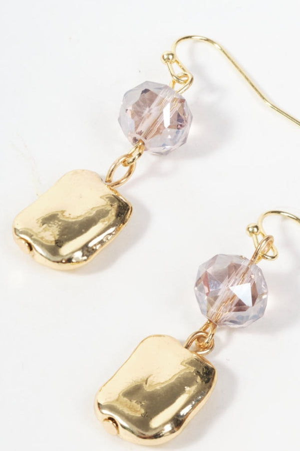 Carraig Donn Pink & Gold Beaded Earrings