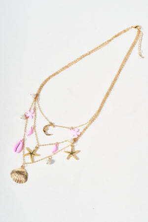 Carraig Donn Pink & Gold Layered Necklace