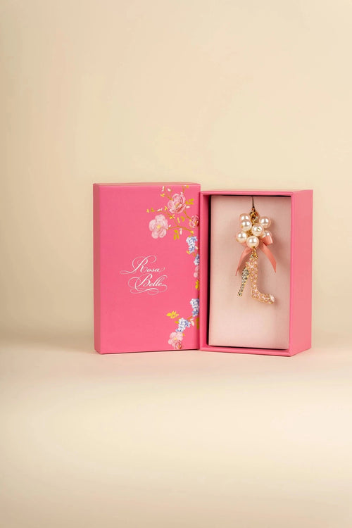 Pink Heel Shaped Keyring