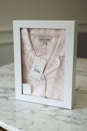 Carraig Donn Pink Leopard Print Satin PJ Set In A Gift Box