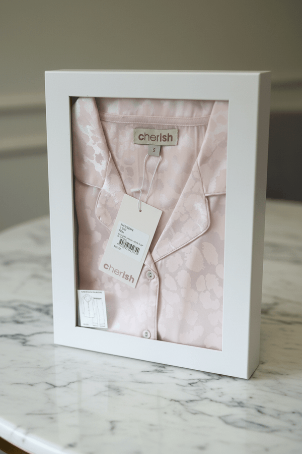 Carraig Donn Pink Leopard Print Satin PJ Set In A Gift Box