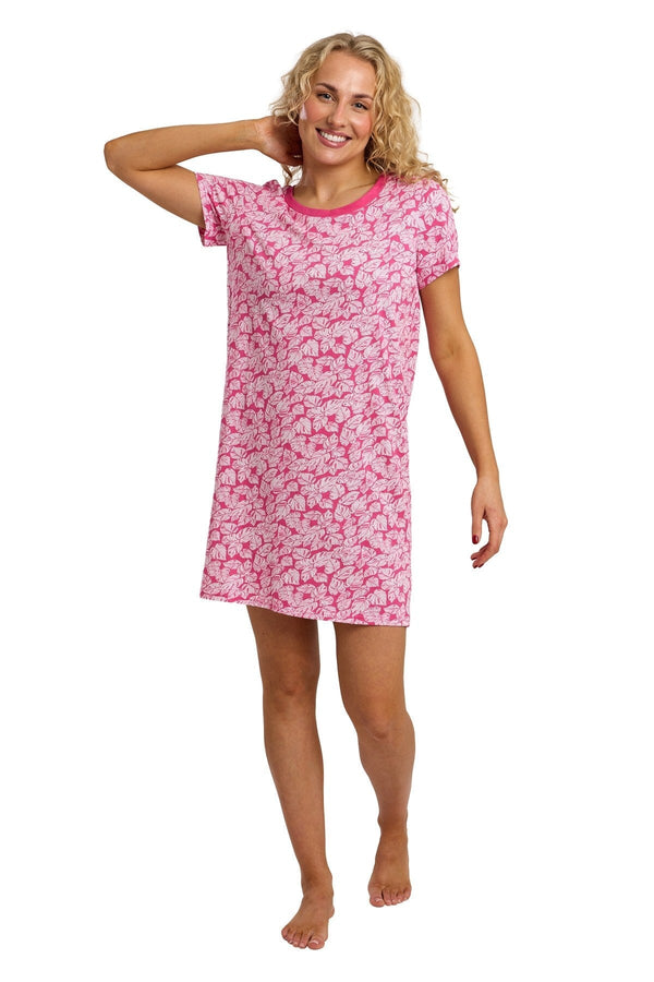 Carraig Donn Pink Palm Print Nightshirt