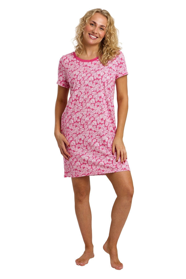 Carraig Donn Pink Palm Print Nightshirt