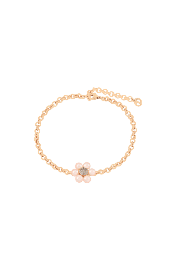 Carraig Donn Pink Pearl Single Daisy Bracelet
