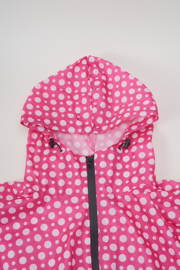 Carraig Donn Pink Polka Dot Rain Poncho