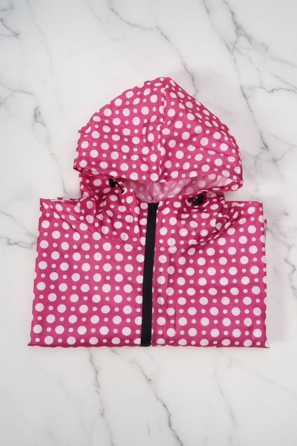 Carraig Donn Pink Polka Dot Rain Poncho