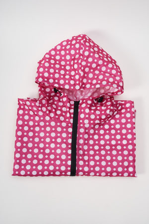 Carraig Donn Pink Polka Dot Rain Poncho