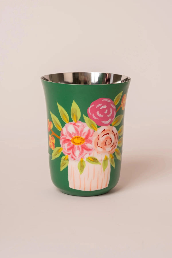 Carraig Donn Pink Posy Beaker