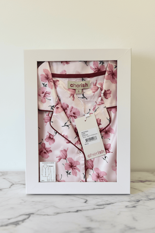 Carraig Donn Pink Print Satin PJ Set In A Gift Box