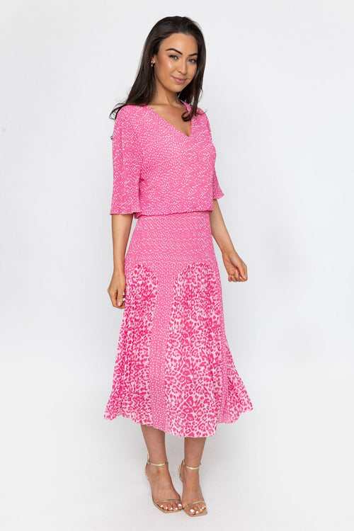 Pink Printed Michaela Dress