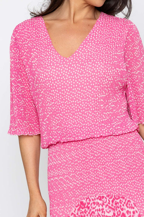 Carraig Donn Pink Printed Michaela Dress