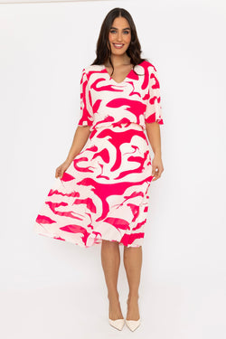 Carraig Donn Pink Printed Michaela Dress