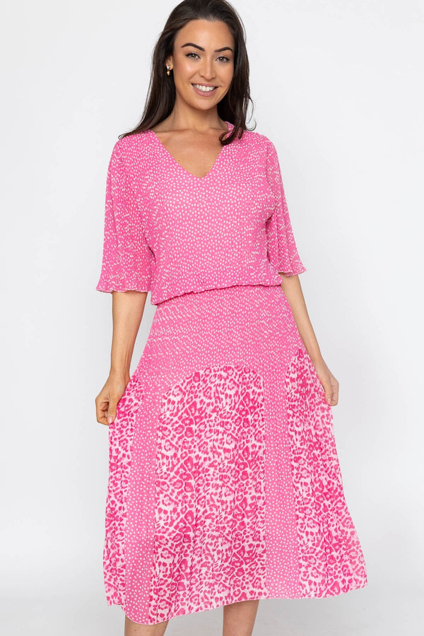 Carraig Donn Pink Printed Michaela Dress