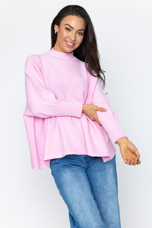 Carraig Donn Pink Rib Edge Polo Knit