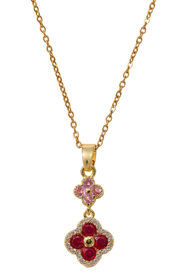 Carraig Donn Pink & Rose Clover Pendant