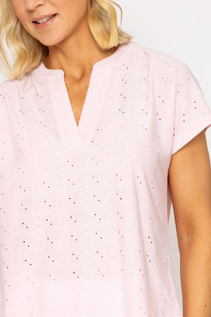 Carraig Donn Pink Short Sleeve Jersey Top