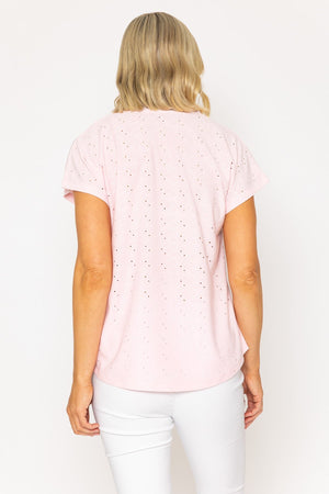 Carraig Donn Pink Short Sleeve Jersey Top