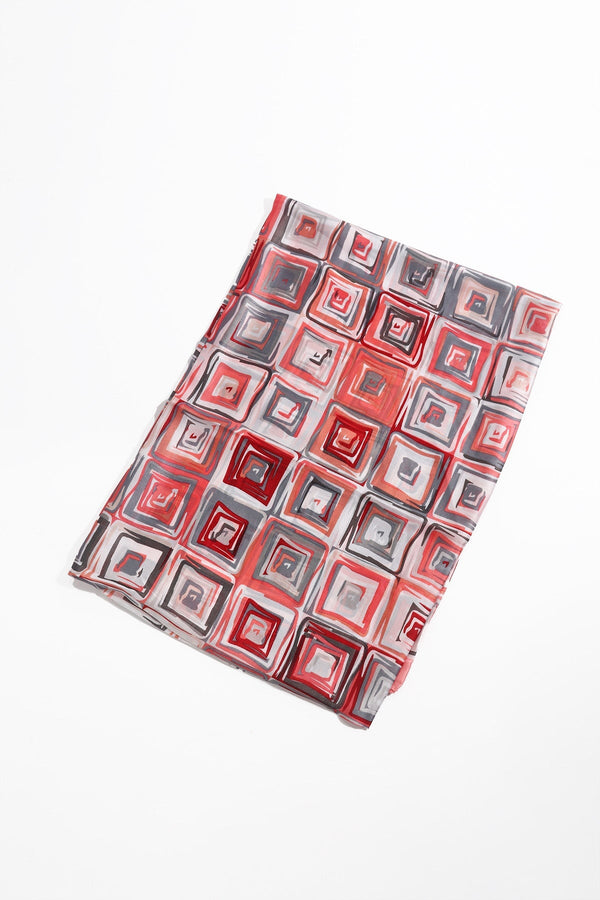 Carraig Donn Pink Square Print Scarf