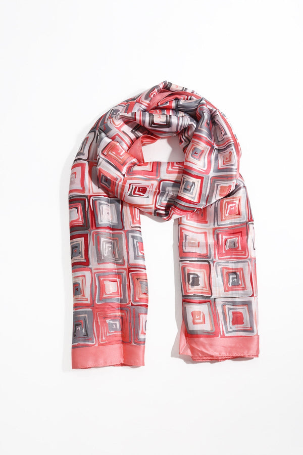 Carraig Donn Pink Square Print Scarf