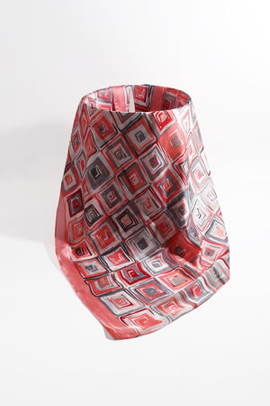 Carraig Donn Pink Square Print Scarf