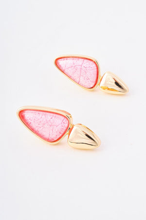 Carraig Donn Pink Stone Detail Earrings
