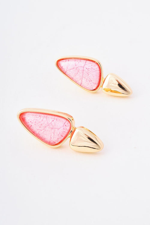 Carraig Donn Pink Stone Detail Earrings