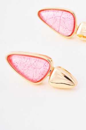 Carraig Donn Pink Stone Detail Earrings