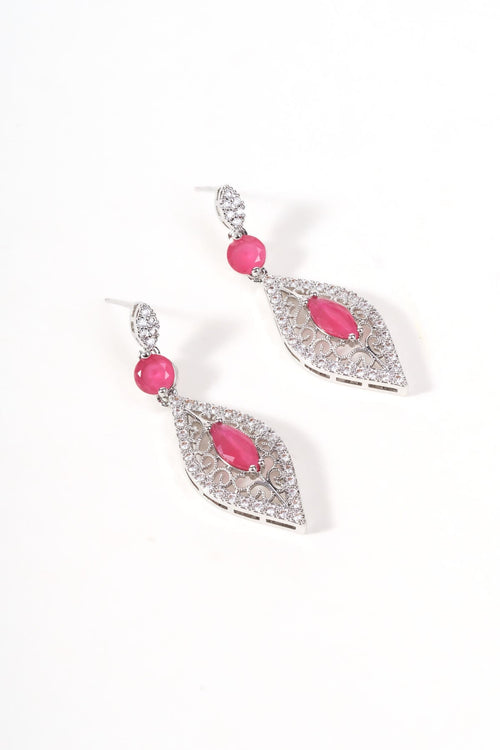 Carraig Donn Pink Stone Drop Earrings