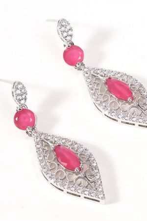 Carraig Donn Pink Stone Drop Earrings