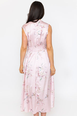 Carraig Donn Pink Stripe Sleeveless Alina Dress