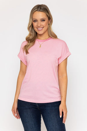 Carraig Donn Pink Striped T-Shirt