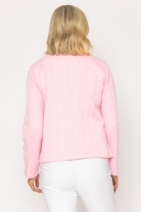 Carraig Donn Pink Textured Jersey Jacket