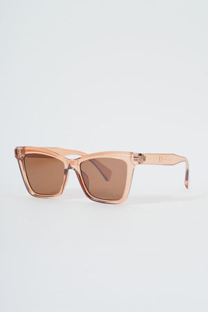 Carraig Donn Pink Transparent Frame Sunglasses
