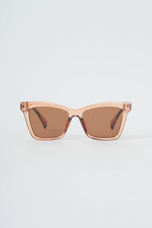 Carraig Donn Pink Transparent Frame Sunglasses