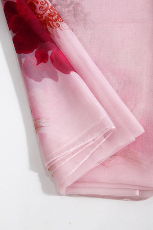 Carraig Donn Pink Two Tone Floral Scarf