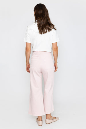 Carraig Donn Pink Wide Leg Cropped Jeans