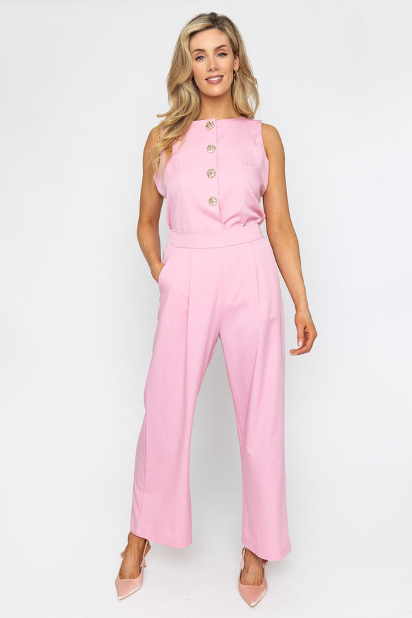 Carraig Donn Pink Wide Leg Trousers