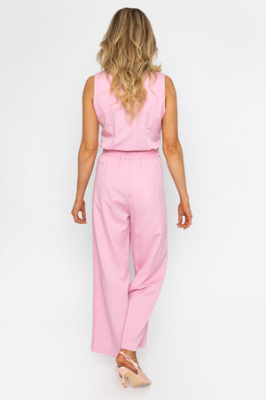 Carraig Donn Pink Wide Leg Trousers