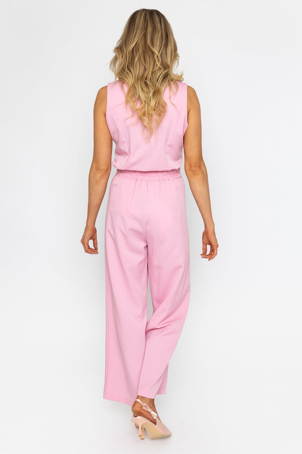 Carraig Donn Pink Wide Leg Trousers