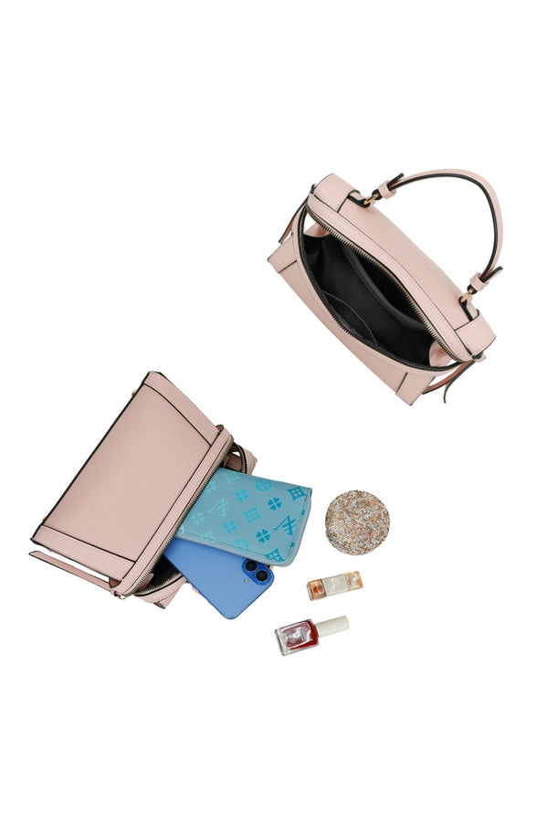Carraig Donn Pink Zip Detail Grab Handle Bag