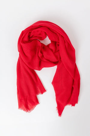 Plain Scarf in Red